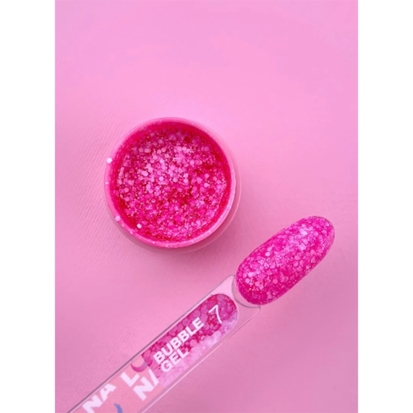 LUNA Блискітки для нігтів Bubble Gel #7 5 ml
