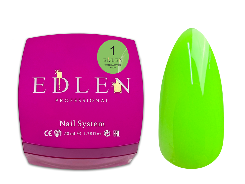 EDLEN Water Acrygel Neon 9 ml №01