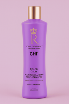 Шампунь для нейтрализации желтизны волос Chi Royal Treatment Color Gloss Blonde Enhancing Purple Shampoo