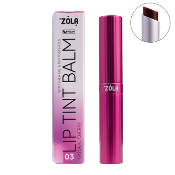 ZOLA Відтінковий бальзам для губ Lip Tint Balm 03 Cherry Natural