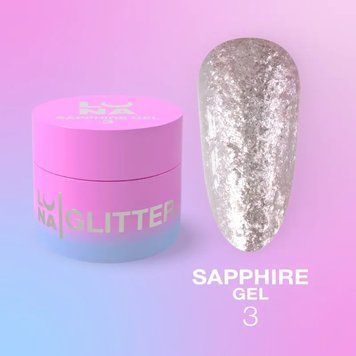 LUNA Блискітки для нігтів Sapphire Gel #3 5 ml