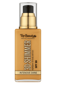 3D-шимер для тіла та обличчя "Інтенсивне сяйво" Top Beauty 3D-Shimmer SPF30  125 мл