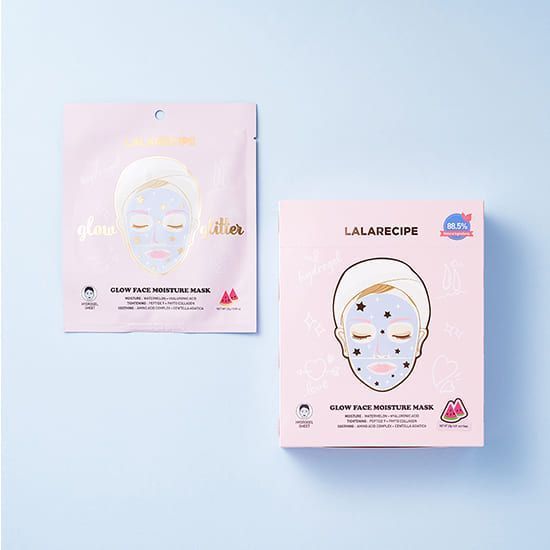 LALARECIPE Гідрогелева маска для зволоження і сяяння шкіри Glow Face Moisture Mask