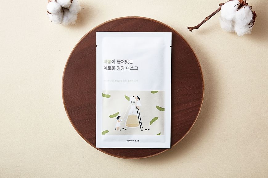 Поживна тканинна маска з екстрактом чорних соєвих бобів ROUND LAB Soybean Nourishing Mask Sheet 27 мл
