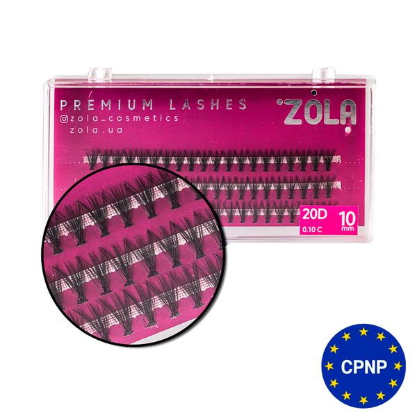 ZOLA Вії-пучки 20D 10 mm