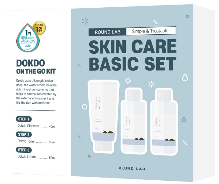 Набір мініатюр засобів з морською водою ROUND LAB 1025 Dokdo On The Go Kit