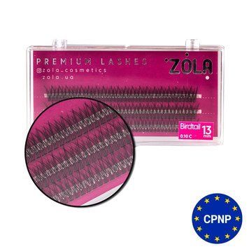 ZOLA Вії-пучки Birdtail 13 mm