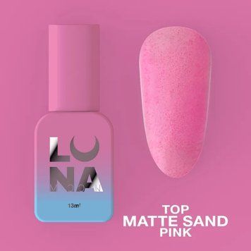 LUNA Матовий топ без липкого шару Top Matte Sand Pink 13 ml