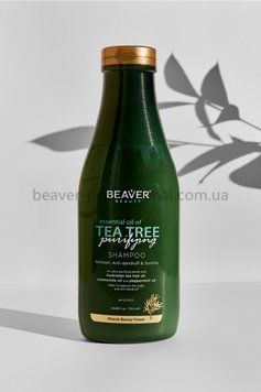 BEAVER Шампунь для жирного волосся з олією Чайного дерева 730 мл