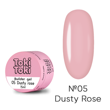 Toki Toki Builder Gel №05 Dusty Roser 15 ml