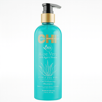 CHI Aloe Vera Шампунь для волос, активирующий завиток с алоэ вера и нектаром агавы CHI Aloe Vera Curl Enhancing Shampoo 340 мл
